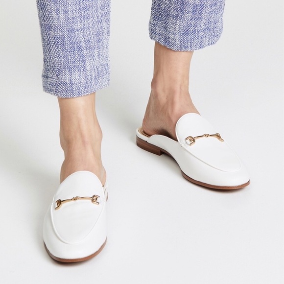 Sam Edelman Shoes - Sam Edelman Linnie White Flat Mule
